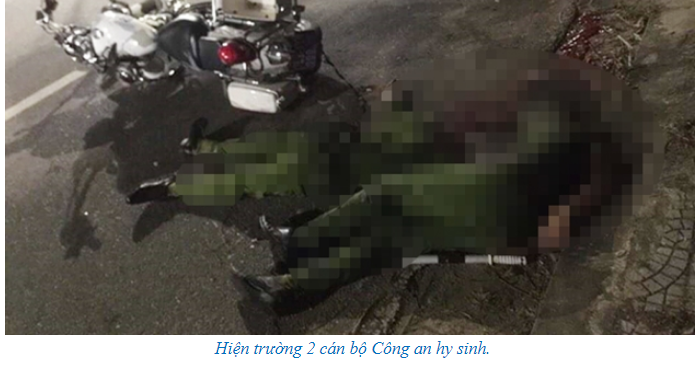 Hiện trường 2 Công an tử vong