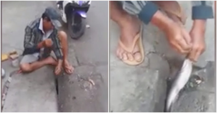 Tin Độc lạ ngày 19/5: Kỳ lạ Sài Gòn: Cần thủ liên tục giật được cá trê ngay giữa phố
