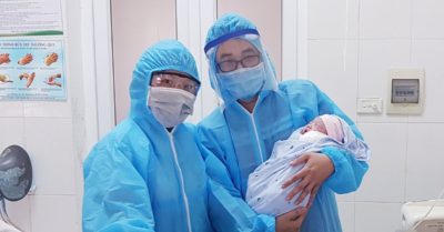 Thêm một trẻ sơ sinh chào đời thành công trong khu cách ly ở Nghệ An