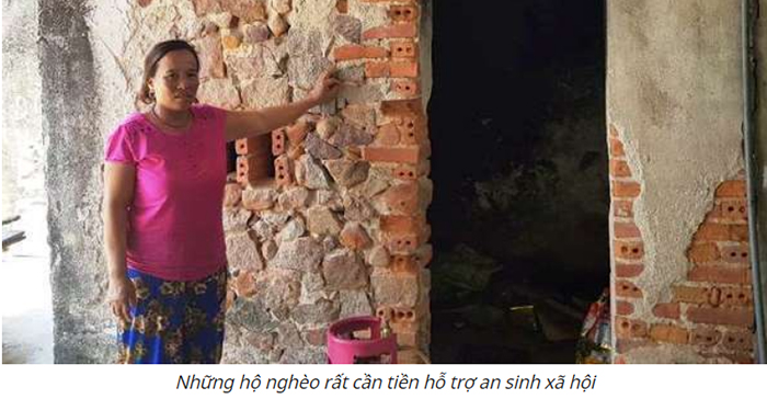Những hộ nghèo rất cần tiền hỗ trợ an sinh xã hội