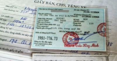 Xe không giấy tờ có 1 năm rưỡi để sang tên đổi chủ