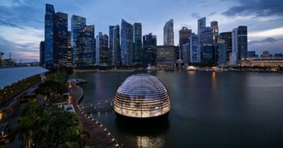 Apple Store ra mắt cửa hàng mới tại vịnh Marina Bay Sands Singapore