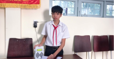 Học sinh lớp 9 chế tạo thiết bị tránh việc bỏ quên trẻ trên xe đưa đón