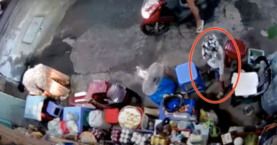 Clip: Mẹ xúi con trộm tiền của bà cụ bán nước. Dạy con thành người xấu?