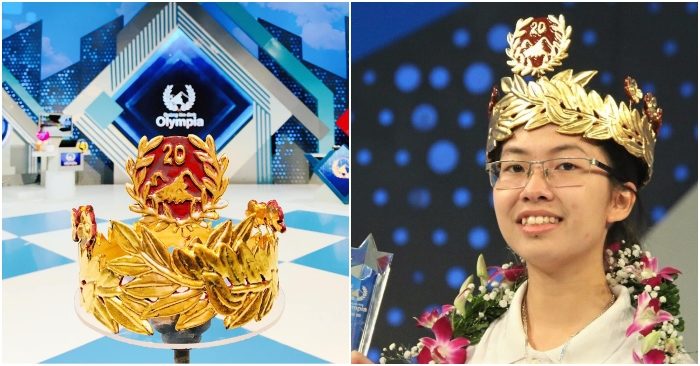 Vòng nguyệt quế đặc biệt nhất trong 20 năm của Olympia được mạ vàng 9999