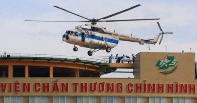 Bãi đậu trực thăng: Bệnh viện đầu tiên được cấp phép khai thác