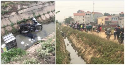 Sáng sớm đi giao bún, người đàn ông cắm đầu xuống mương nước thiệt mạng