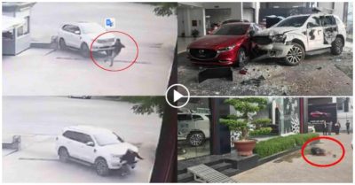 Clip: Khoảnh khắc nữ tài xế đạp nhầm chân ga tông một người thiệt mạng rồi lao vào showroom Mazda