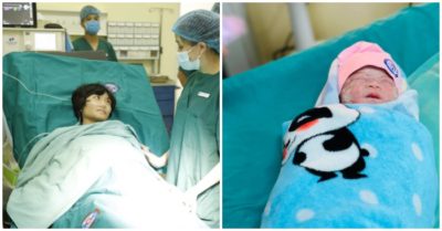 Nữ họa sĩ mắc ung thư, mổ sinh trong tư thế ngồi: Con là nghị lực để em sống và chữa bệnh!