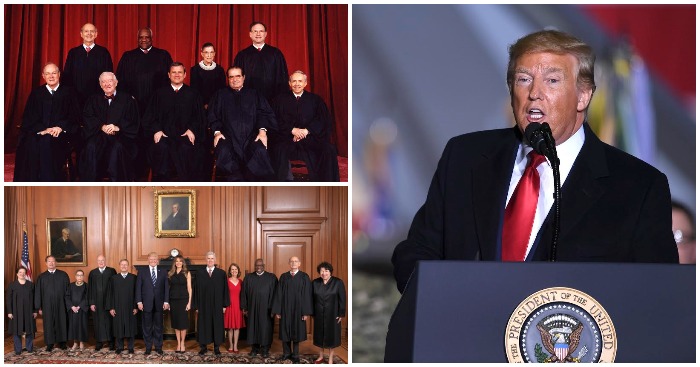 Tổng thống Donald Trump cho rằng Tòa án Tối cao Mỹ đã yếu kém khi bác bỏ đơn kiện của bang Texas về các vụ gian lận bầu cử ở một số tiểu bang khác (ảnh: Không quân Mỹ/Wikimedia Commons).