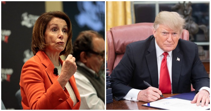 Chủ tịch Hạ viện Mỹ Nancy Pelosi và Tổng thống Donald Trump