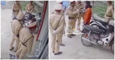 Video: Nam thanh niên né vào nhà dân tránh chốt CSGT