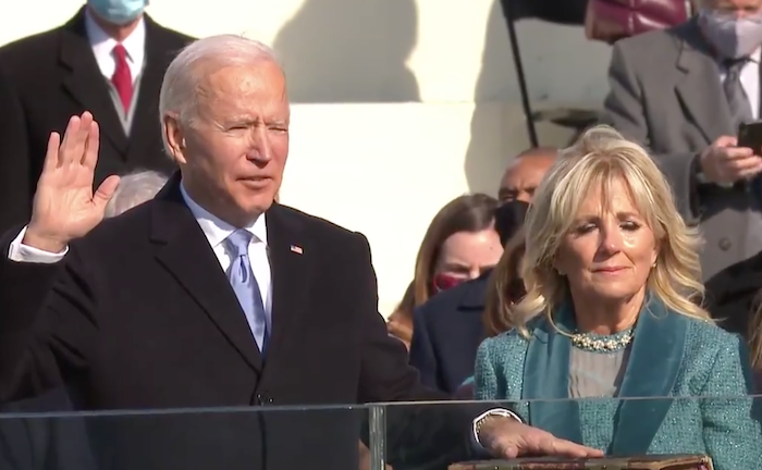 Ông Joe Biden tuyên thệ nhậm chức tổng thống thứ 46 của Hợp chủng quốc Hoa Kỳ ngày 20/1/2021