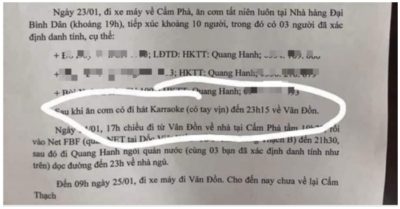 Truy tìm người soạn văn bản giả nói ca nhiễm Covid-19 ở Quảng Ninh đi hát karaoke có ‘tay vịn’