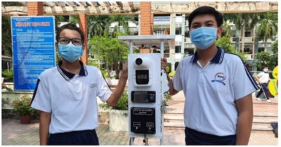 Máy đo thân nhiệt ‘3 trong 1’ từ ý tưởng của học sinh cấp 2