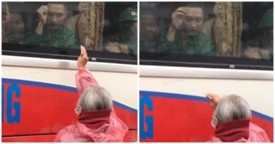 Video cháu đi nghĩa vụ quân sự, bà đứng ngoài xe bảo ‘bà cho tiền, thích mua gì thì mua, bà thương’