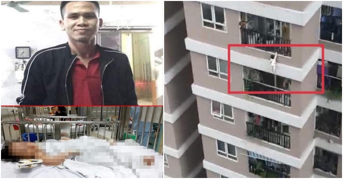 bé gái rơi chung cư