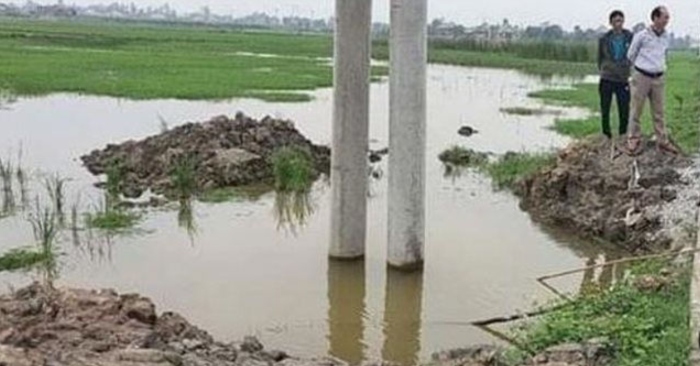 Nơi phát hiện thi thể 2 cháu nhỏ.