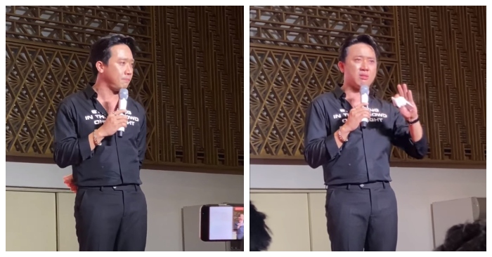 Trấn Thành khóc nức nở trong tiệc 'Bố già'