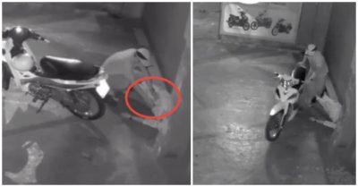 Video nhậu say về nằm ngủ trước cửa nhà, thanh niên bị trộm cả xe và điện thoại