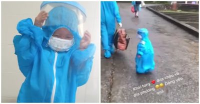 Video: Bé trai 3 tuổi bị ung thư tung tăng cùng bố về quê, sau 28 ngày cách ly tại bênh viện K