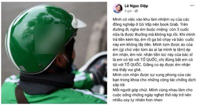 Anh xe ôm công nghệ từ chối nhận tiền cước của bác sĩ lan tỏa trên mạng xã hội