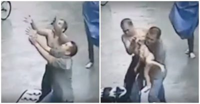 Video: Giây phút người đàn ông giơ tay hứng trọn em bé rơi từ tầng cao xuống