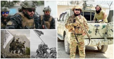 Video kì dị: Chiến binh Taliban mặc quân phục Mỹ, bắt chước lính Mỹ
