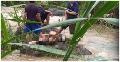 Ba bố con đi thăm người thân bị nước cuốn trôi, thi thể bé gái vẫn chưa tìm thấy