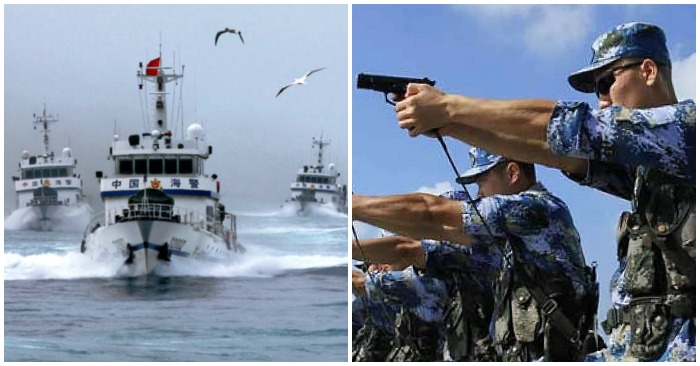 Trung Quốc liên tiếp tập trận ở Biển Đông (ảnh chụp màn hình warontherocks.com/SCMP).