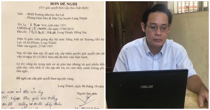 thay giao xin nghi