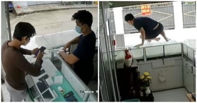 Video: Chủ cửa hàng điện thoại phi qua tủ kính, chạy bộ đuổi theo kẻ trộm