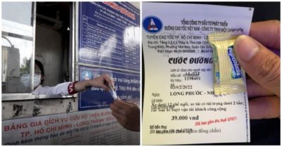 Tài xế nhận tiền thừa bằng kẹo tại cao tốc TP. HCM – Dầu Giây