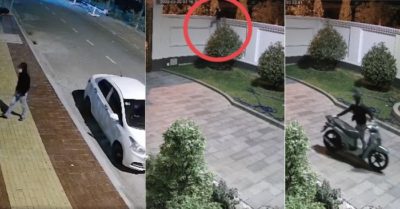 Video: Nhóm người đi ôtô, trèo tường vào nhà cán bộ công an trộm xe SH