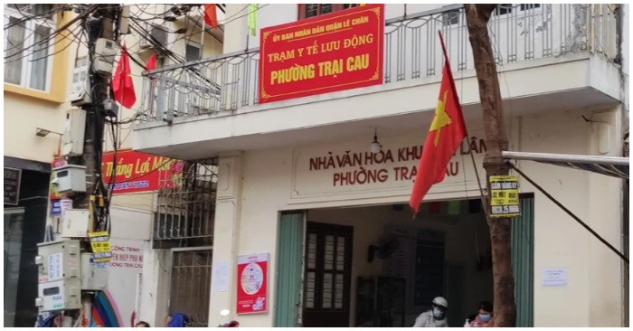 Trạm Y tế lưu động phường Trại Cau (ảnh chụp màn hình trên báo Zing).