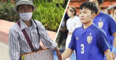Nữ cầu thủ Thái Lan bán vé số dạo ngay trước SEA Games
