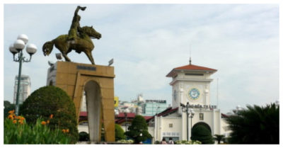 TP. HCM tính đưa tượng Trần Nguyên Hãn đặt lại trước chợ Bến Thành