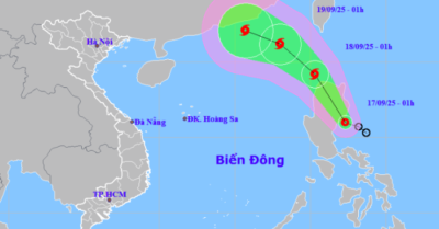Áp thấp nhiệt đới giật cấp 9 vào Biển Đông, khả năng mạnh thành bão